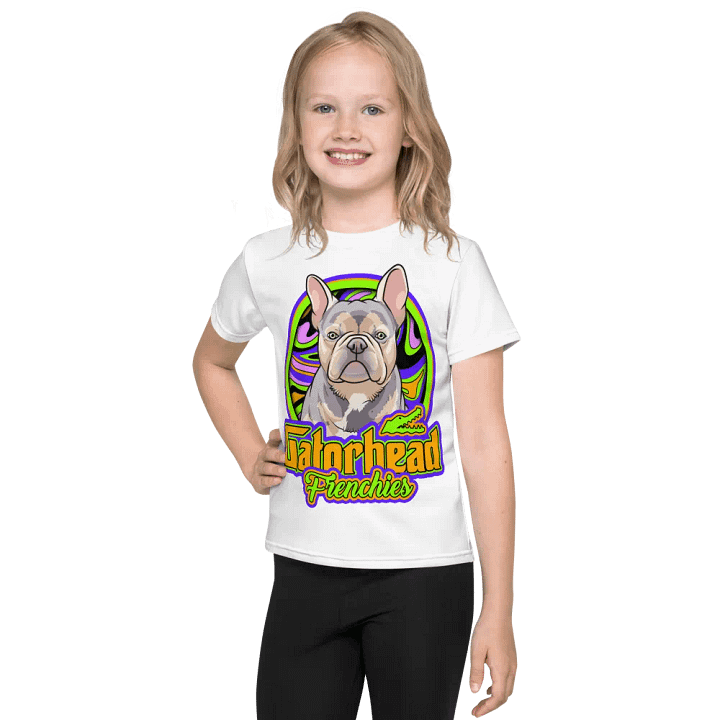 White GatorHead Frenchies Kid T-shirt product image (1)
