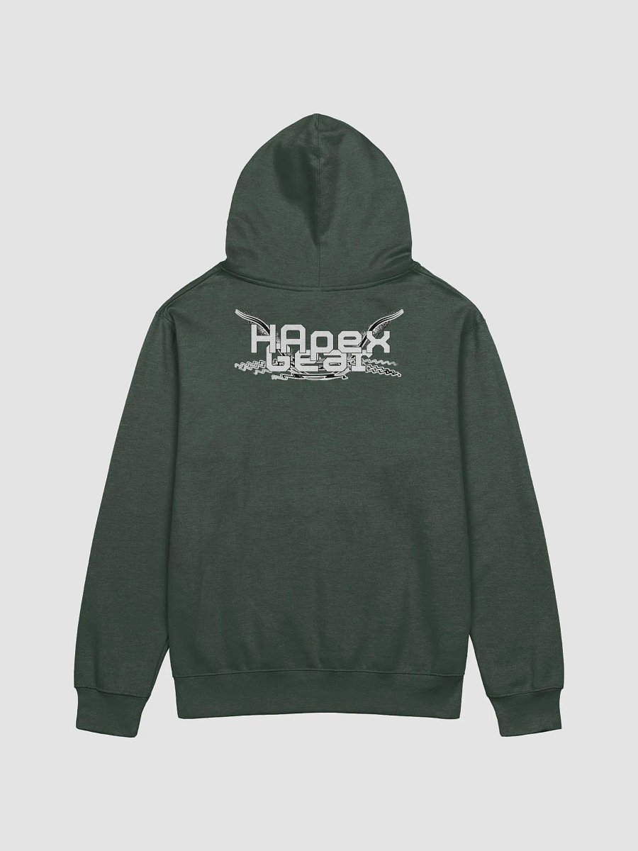 Midweight Hoodie - White HApex Gear Black Logo product image (2)