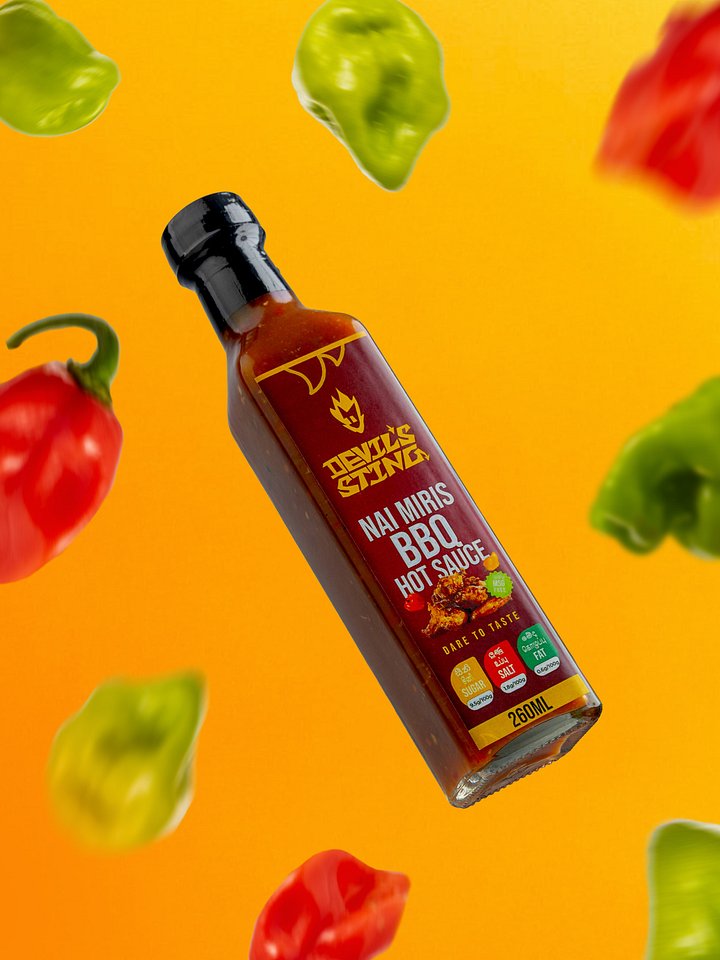 Devil's Sting Nai Miris BBQ Hot Sauce | Scotch Bonnet BBQ Hot Sauce product image (1)