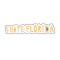 I Hate Florida Sticker - Yellow product image (1)