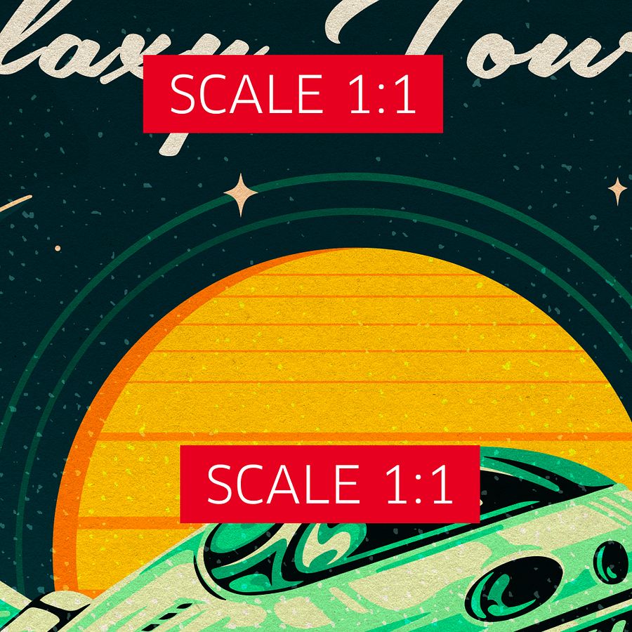 Galaxy Tour. Space adventure — Vintage space poster product image (4)
