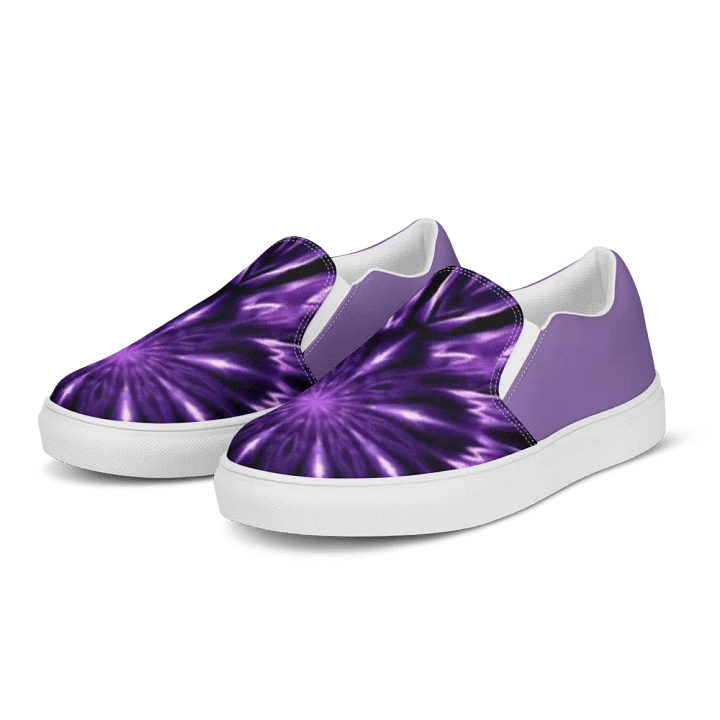 Purple Dye Men's Canvas Slip On Shoes product image (2)