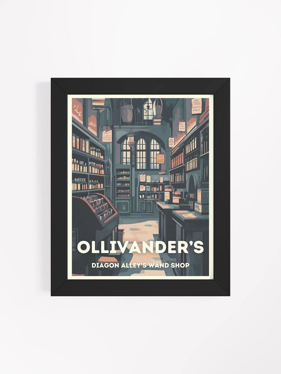 Ollivanders Wand Shop Vintage Travel Poster product image (4)
