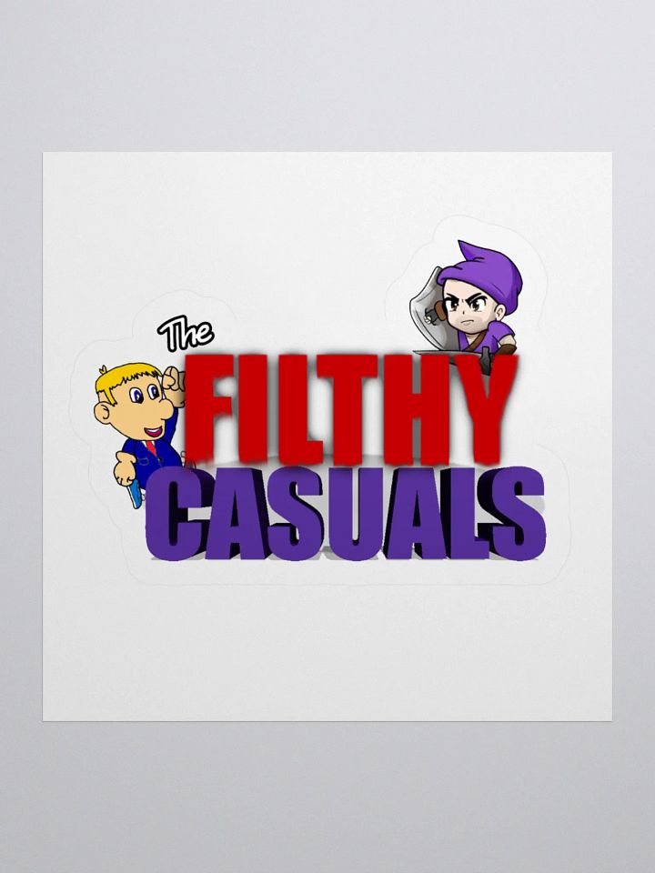 'The Filthy Casuals' Kiss Cut Stickers product image (1)