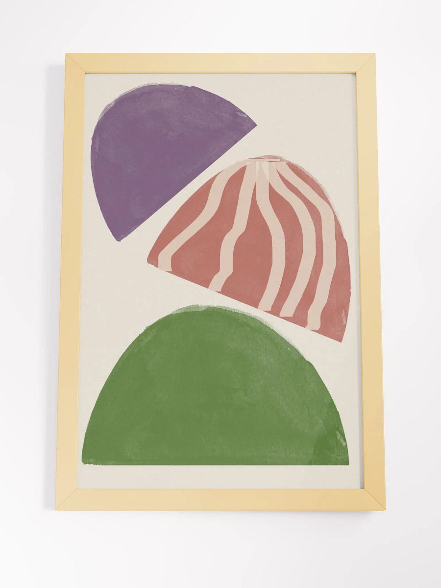 Ethereal Wood Stack Poster | Tranquil Nature-Inspired Art | Modern Minimalist Design with Organic Elements product image (3)