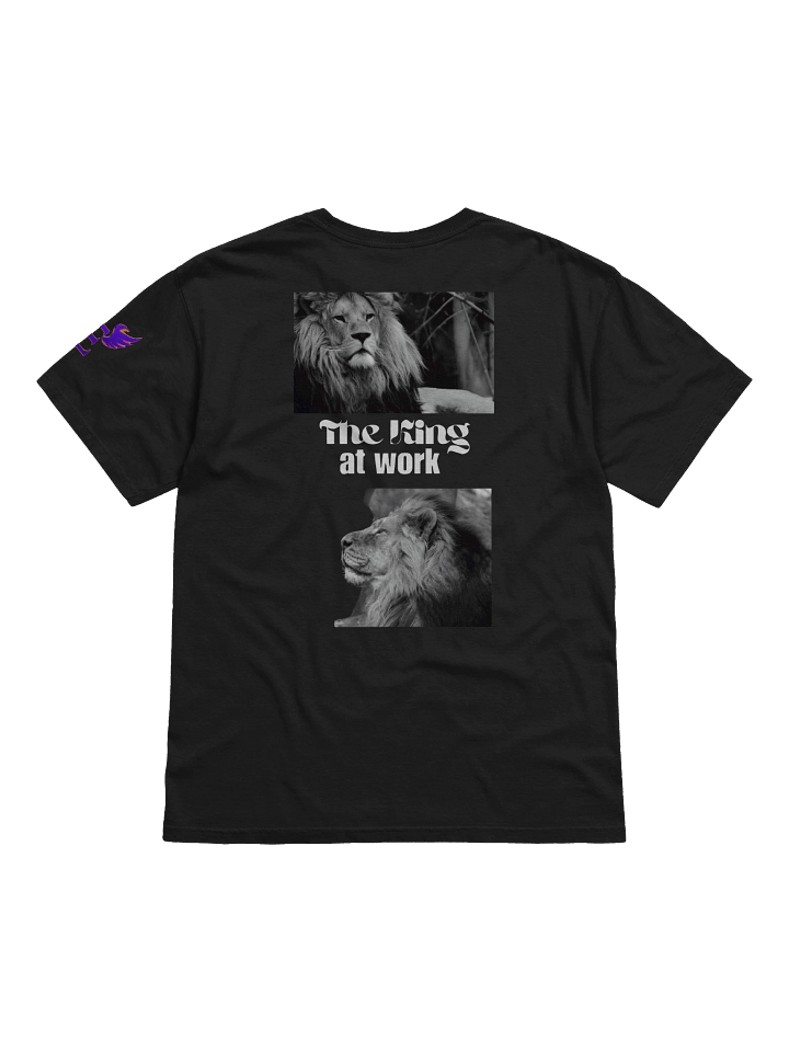 The king at work: t-shirt product image (2)