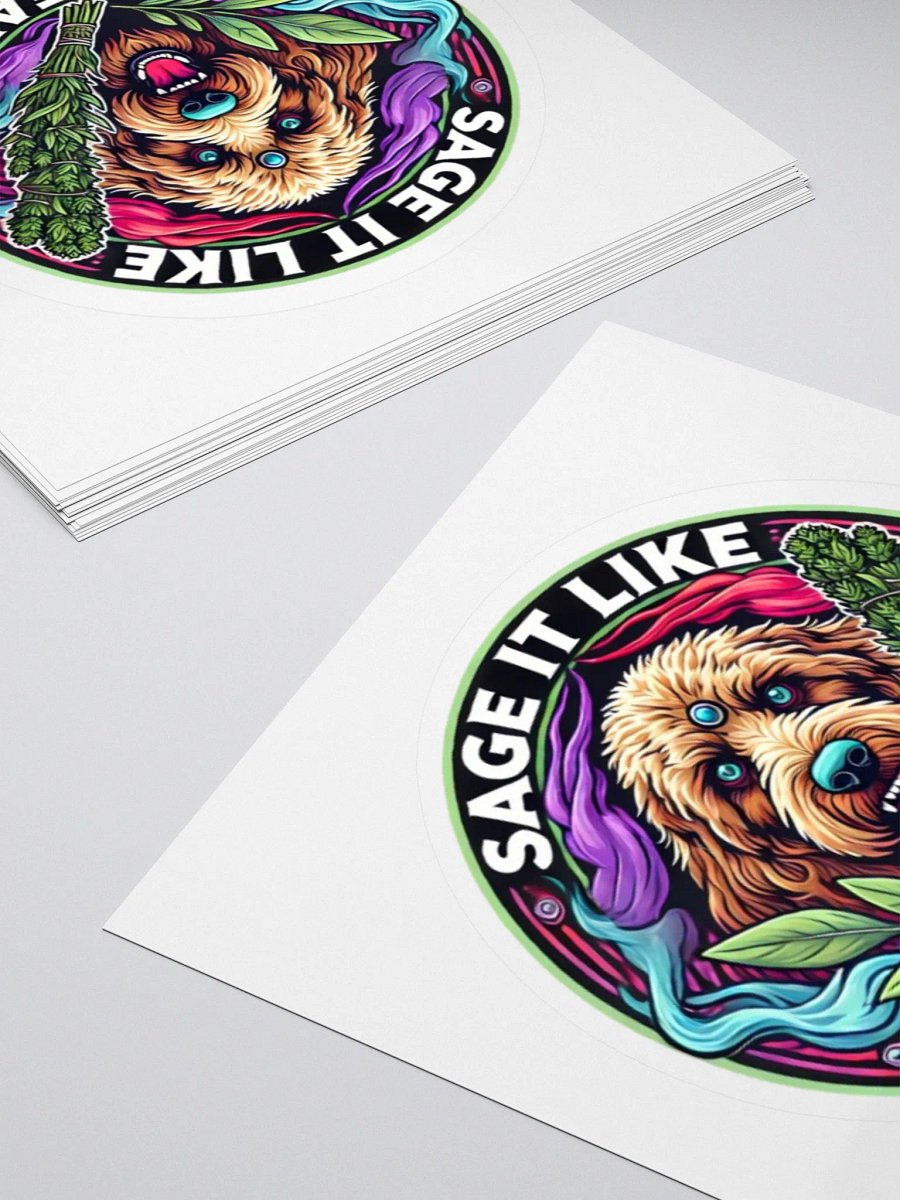 Sage It Like You Mean It - Mystical Golden Doodle Sticker product image (4)