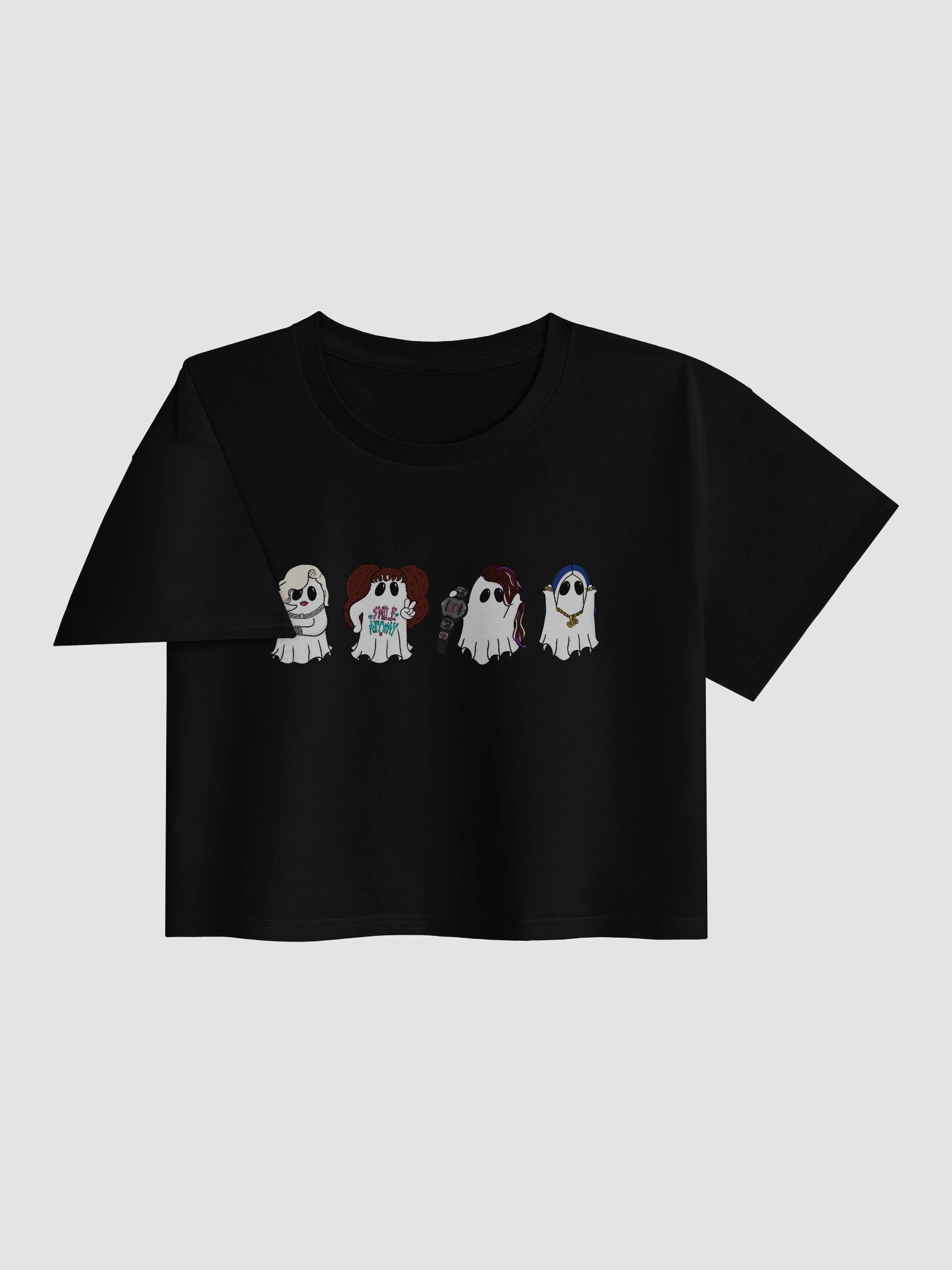 Elite Spooky Icons Crop Top product image (3)