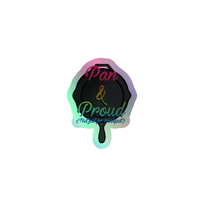 Pan & Proud Holographic Sticker product image (1)