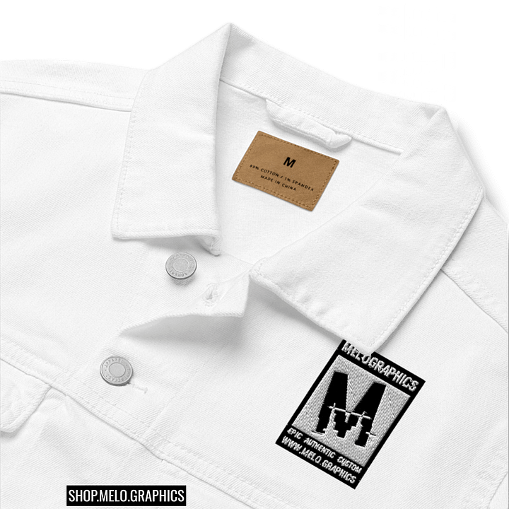 Rated M: Grey Stitched - Denim Jacket | #MadeByMELO product image (2)