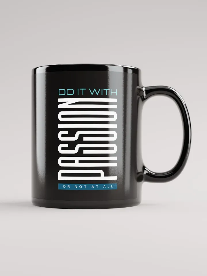 Do it With Passion Black Glossy Mug product image (1)
