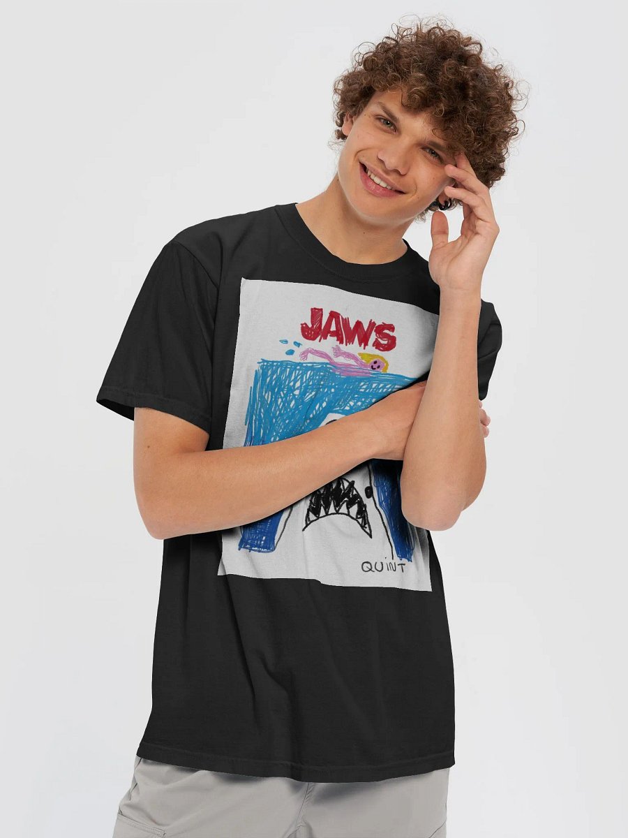 🦈 "JAWS" – Shark CreepyKids Horror Unisex Art Print Tee 💀 product image (5)