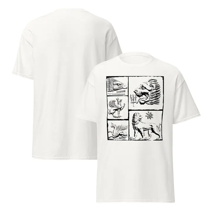 Lion versus Griffin Eternal Fight, White T-shirt product image (2)