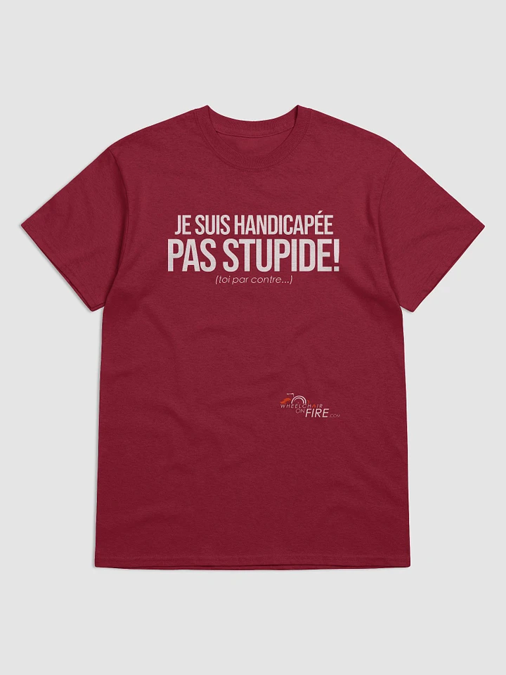 T-Shirt Handicapée pas stupide (femme) product image (10)