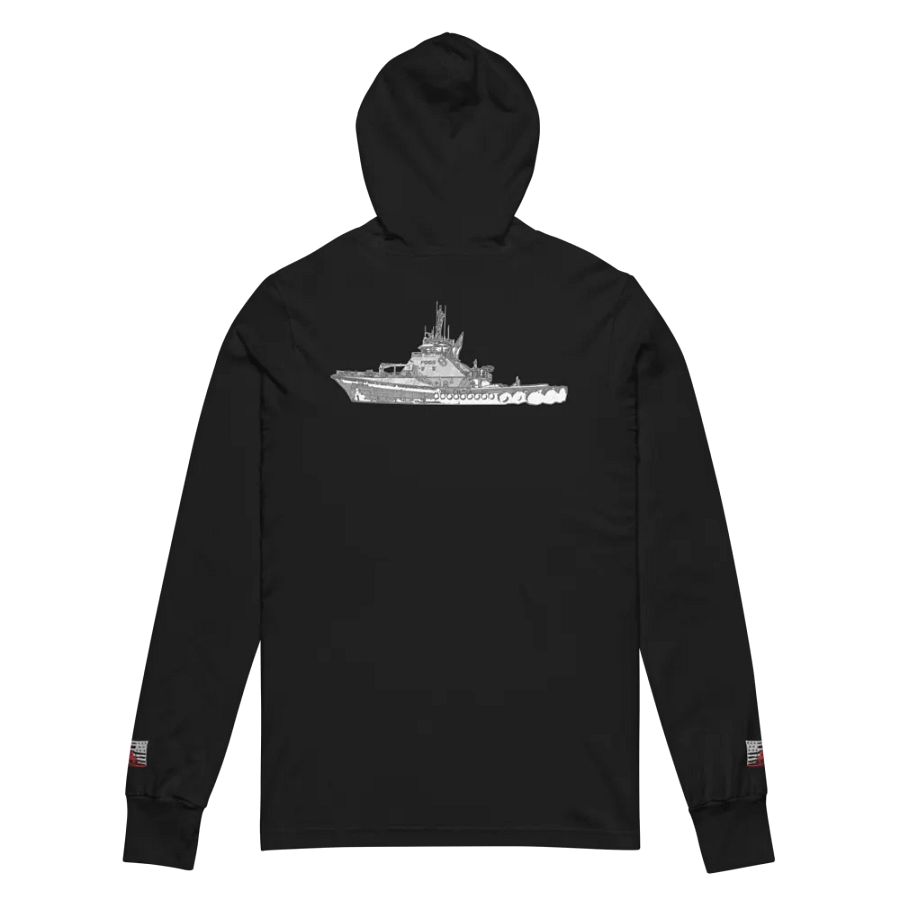 FOSS Tugboat Sketch Hooded Tee product image (5)