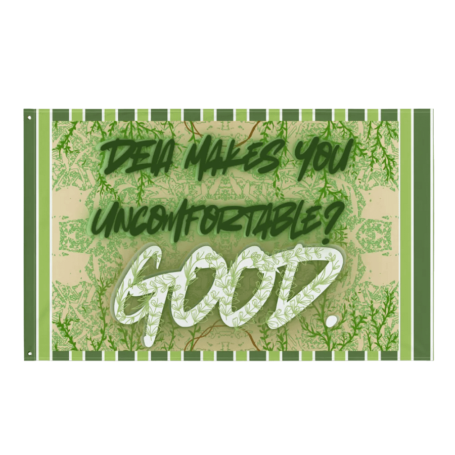 Hands Off DEIA, Makes you uncomfortable, Protest Flag product image (1)