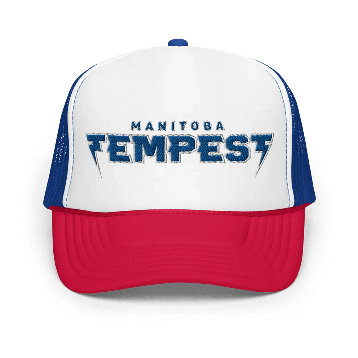 Tempest Dodgeball Club Foam Trucker Hat (Sapphire) product image (46)