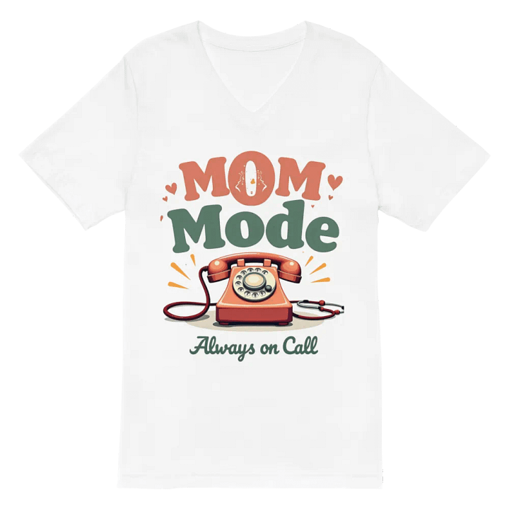 Vintage Mom Mode V-Neck Tee product image (6)