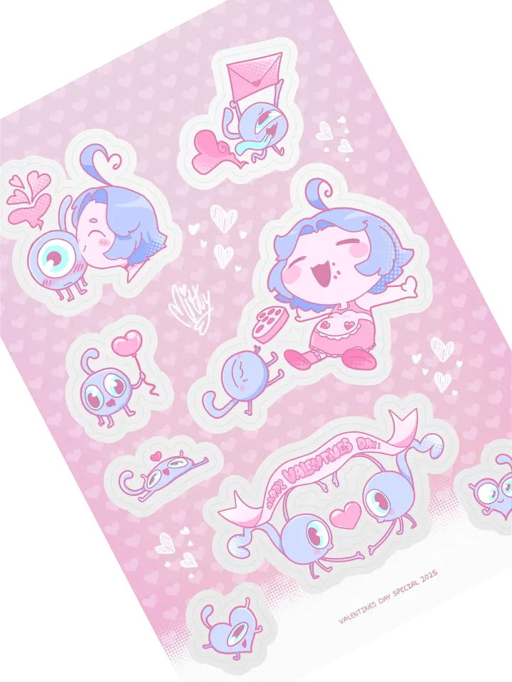 Valentines Day 2025 Special! Set #2 - Sticker Sheet product image (1)