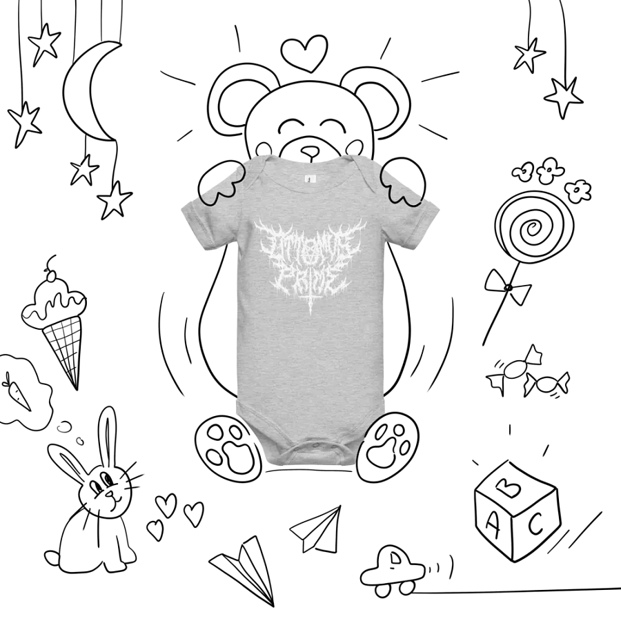 Toddler Onesie - Metal Logo (White) product image (37)