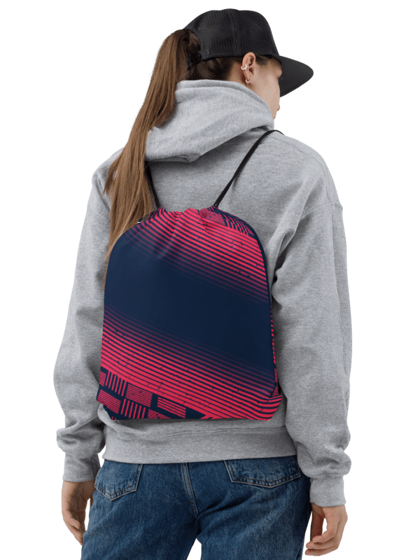 Red Stripes | Drawstring bag product image (1)