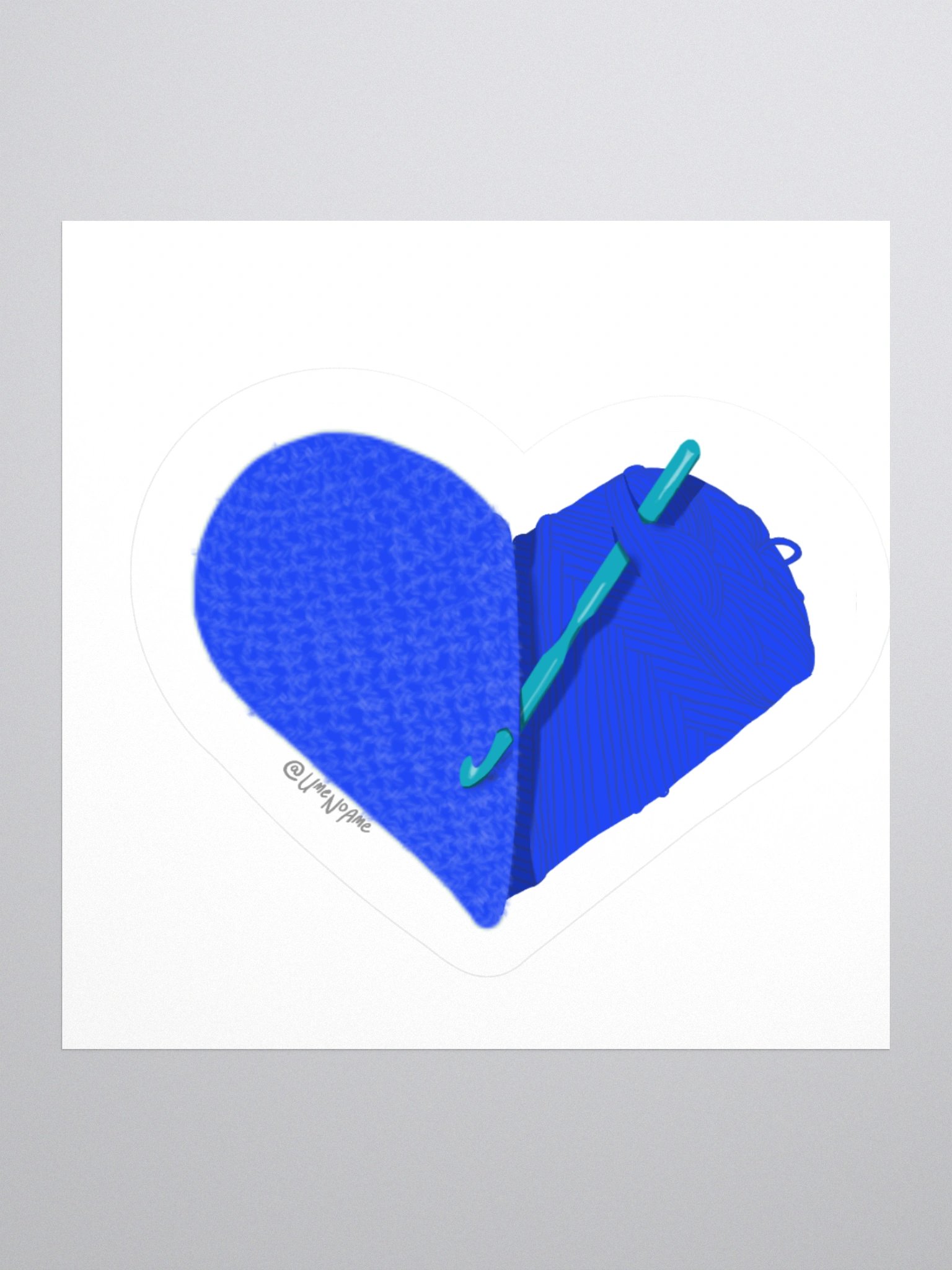 Crochet Love - Blue Sticker product image (3)