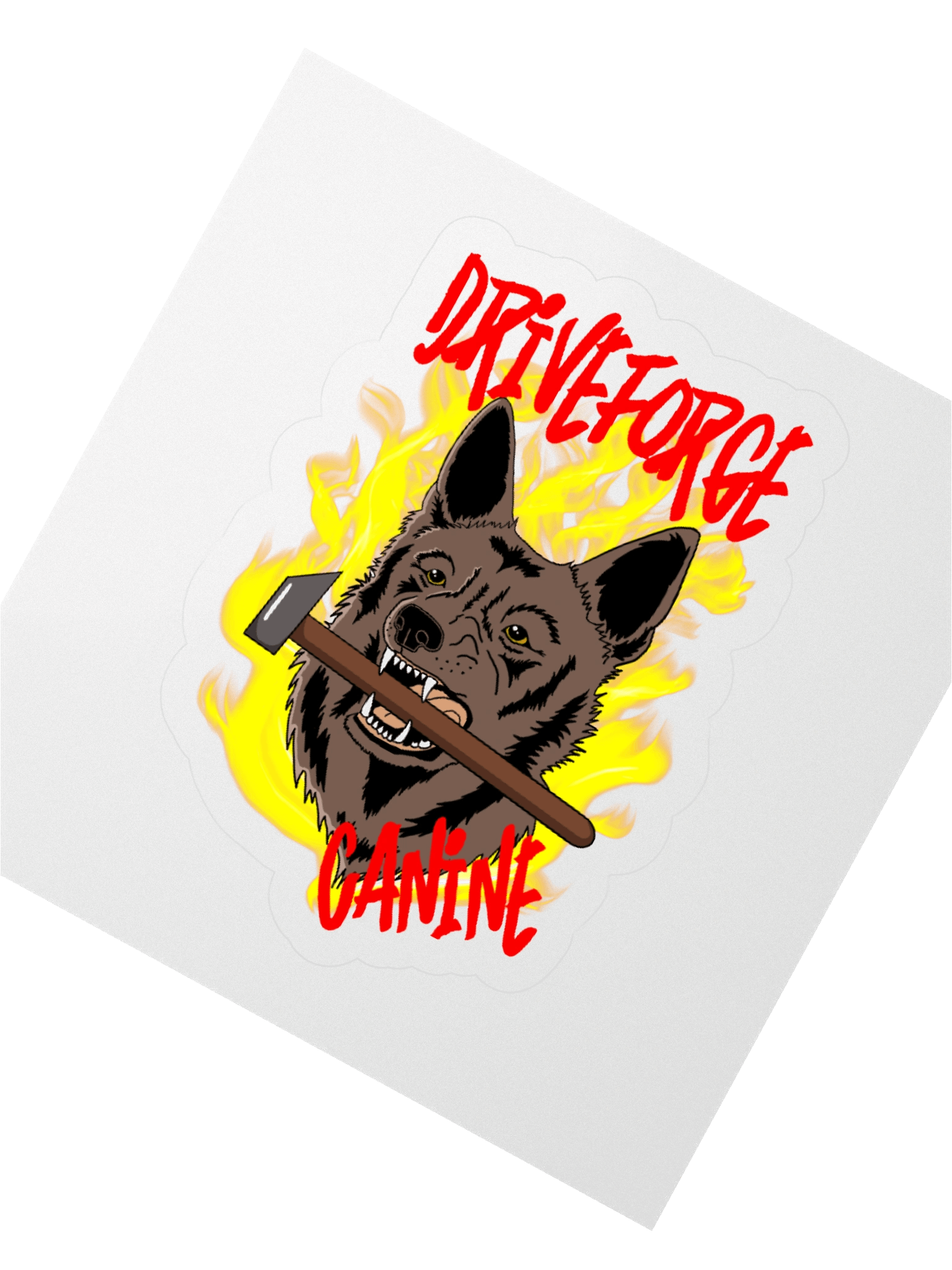 Drive Forge Canine Logo Sticker product image (2)
