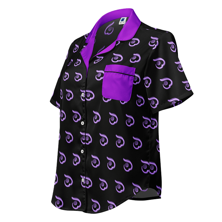 WILLOWISP Super Spy Patterned Short Sleeve Pajama Top product image (1)