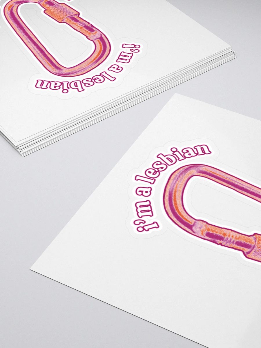 Lesbian Carabiner Pride Sticker product image (4)