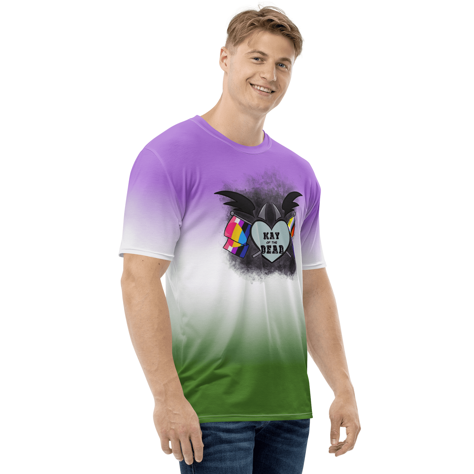 Kay_of_the_Dead Pride Logo Genderqueer Pride Tee product image (4)