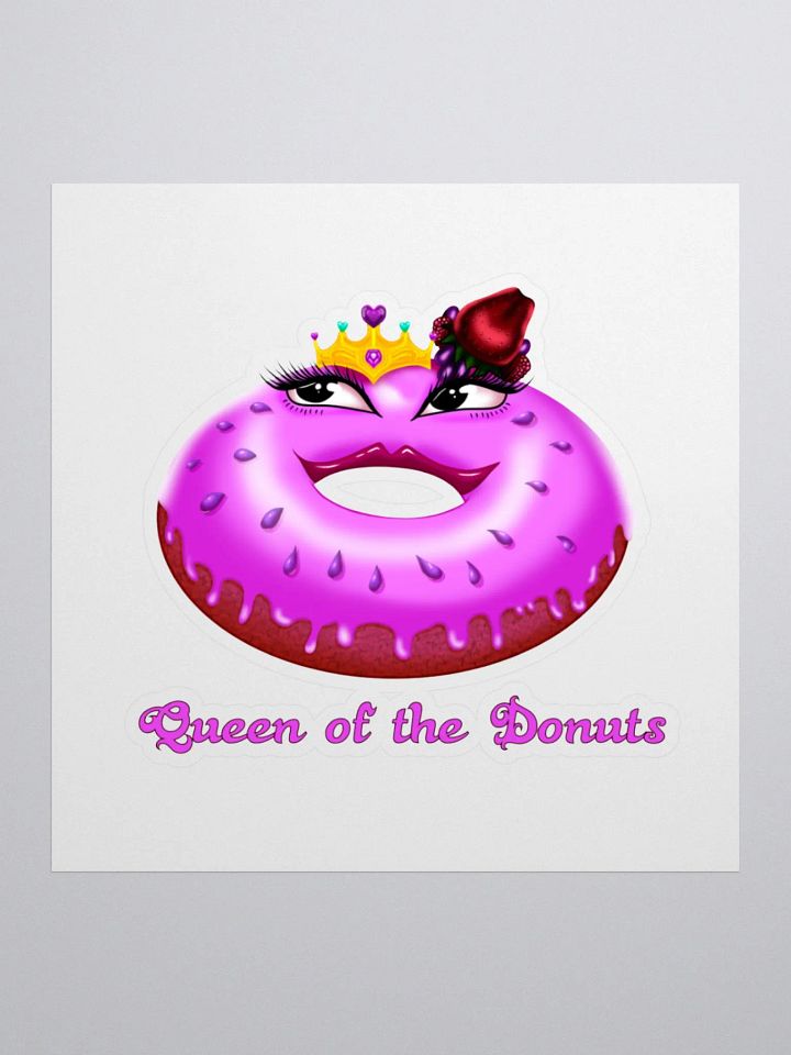 Queen of the Donuts KissCut Sticker product image (3)