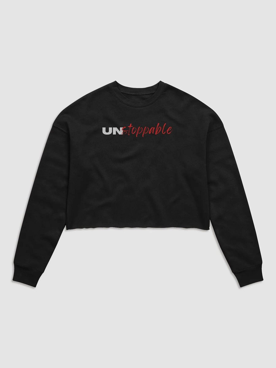 Unstoppable Script Fleece Crop Sweatshirt product image (5)