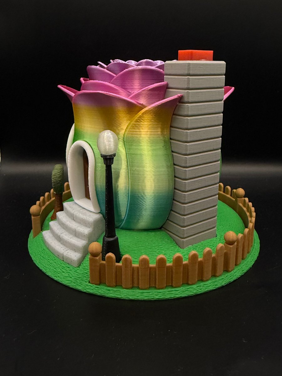 Fairy Silk Rainbow Rose House product image (3)