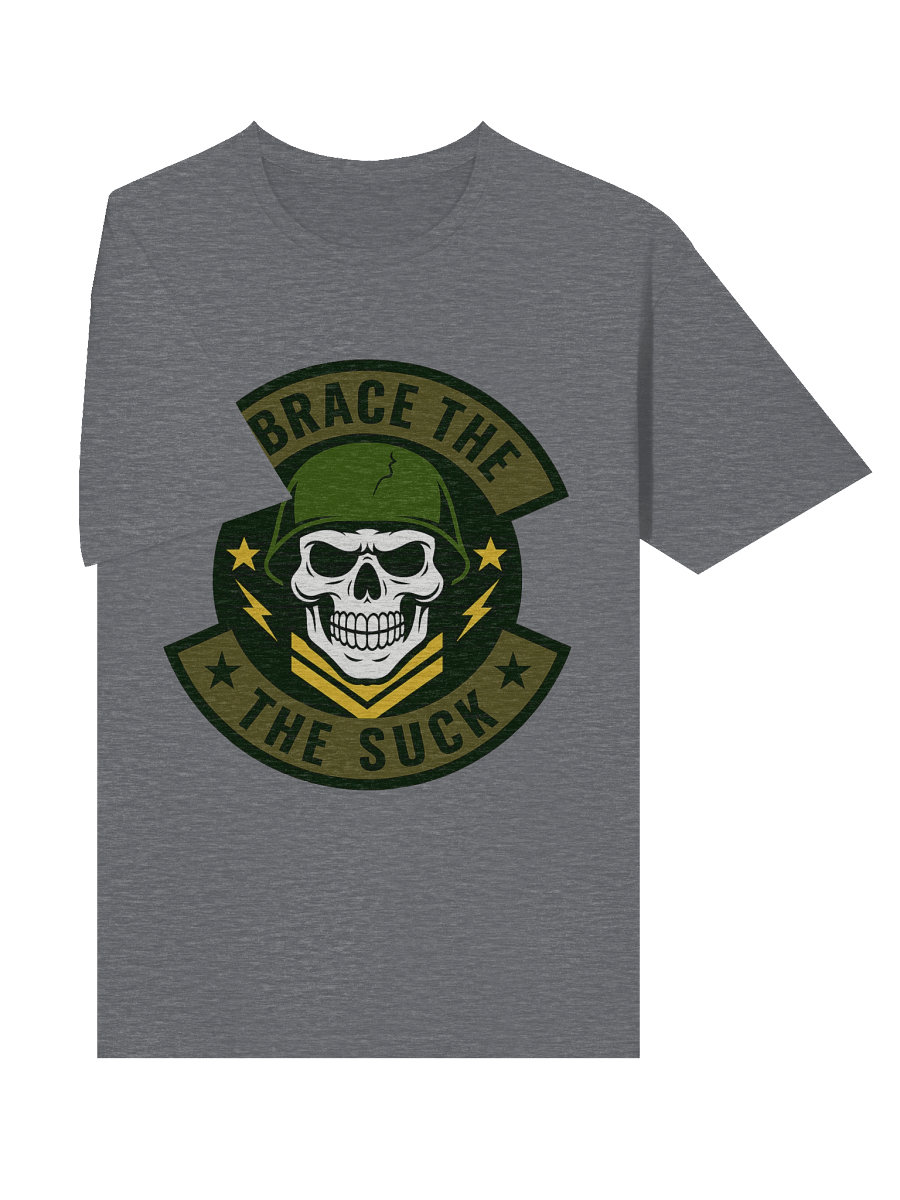 Embrace the Suck Military Patch T-Shirt | Army Skull Helmet Design product image (48)