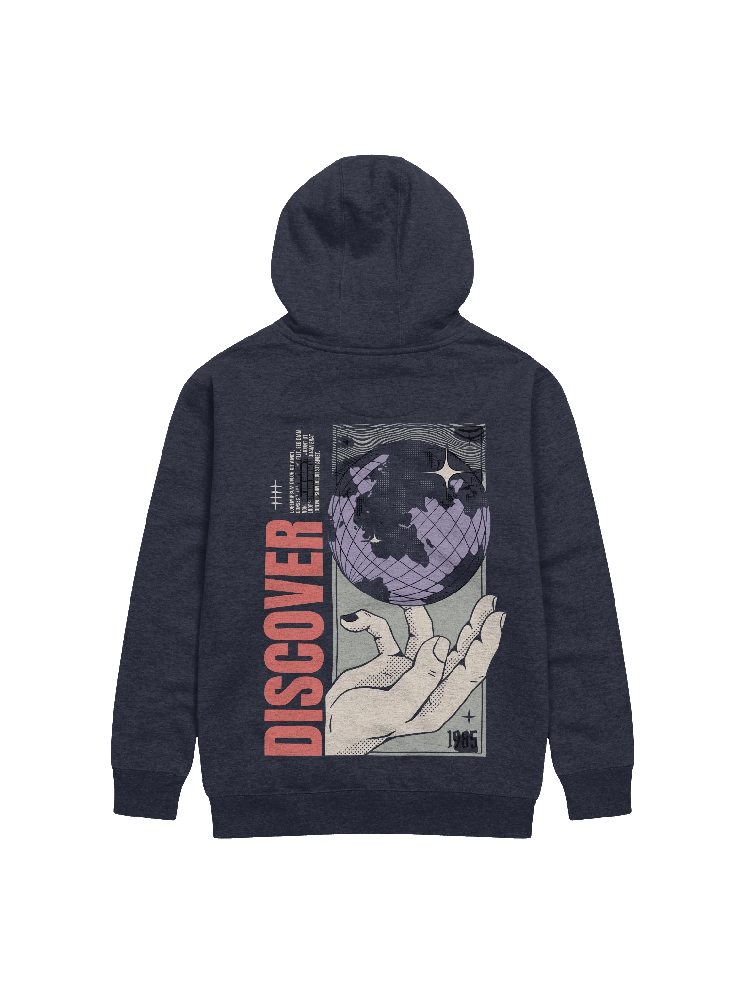 Discover Graphic Purple Globe Hoodie product image (2)