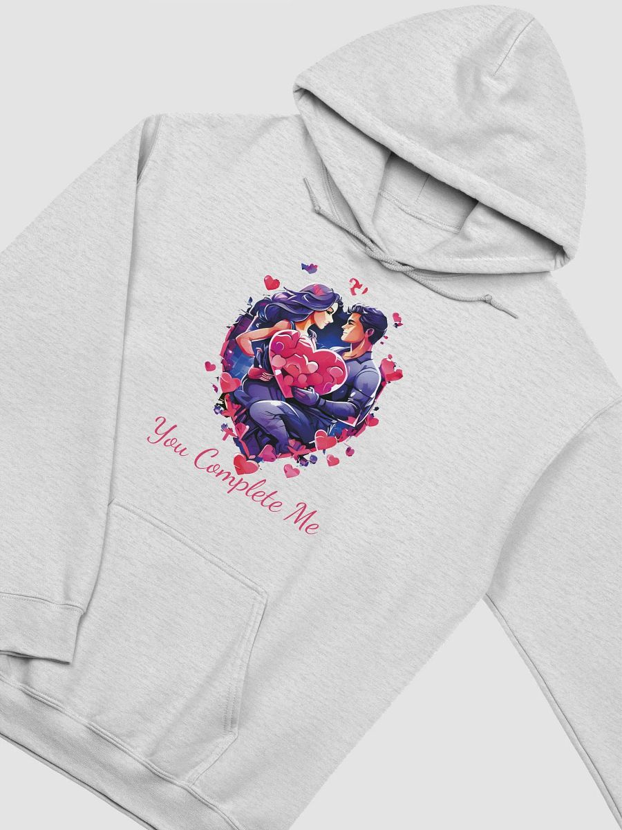 You Complete Me Funny Colorful Gildan Classic Unisex Hoodie for Couples - Perfect Husband-Wife, Boyfriend-Girlfriend Gift product image (3)