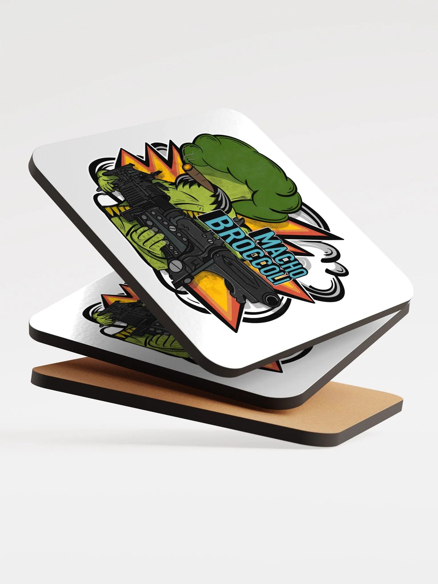 Macho Broccoli 2.0 Coasters product image (4)