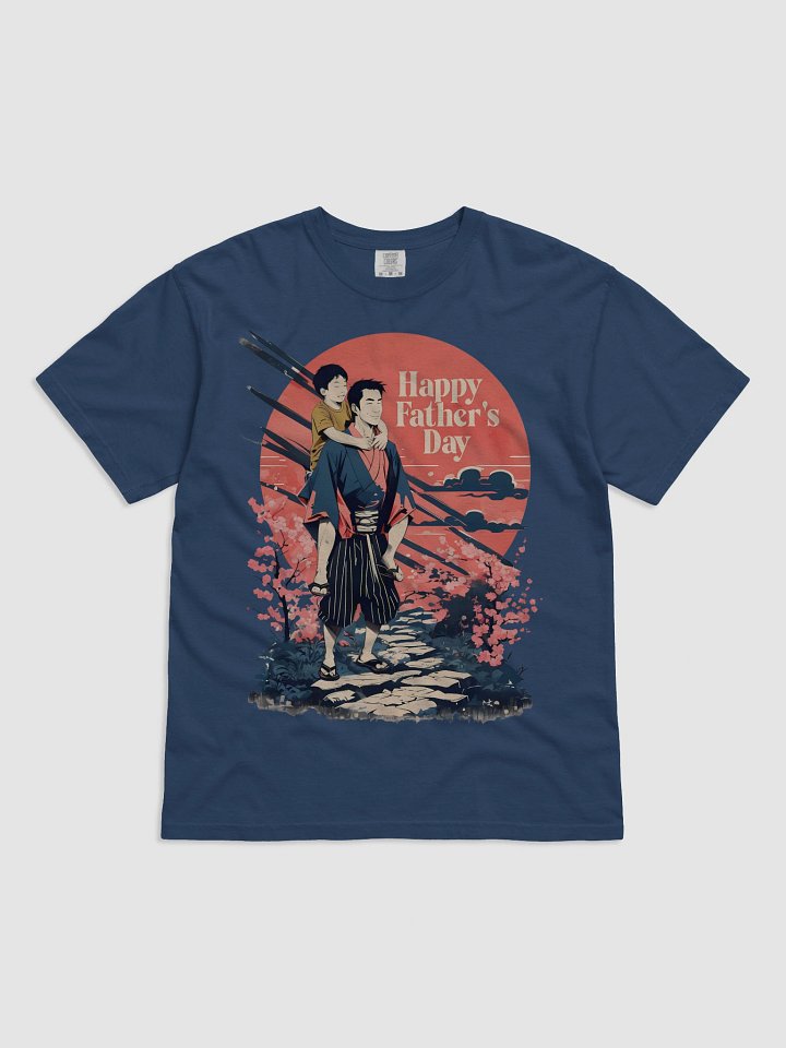 Happy Father’s Day Illustration | Vibrant Sunset & Blossoms product image (2)
