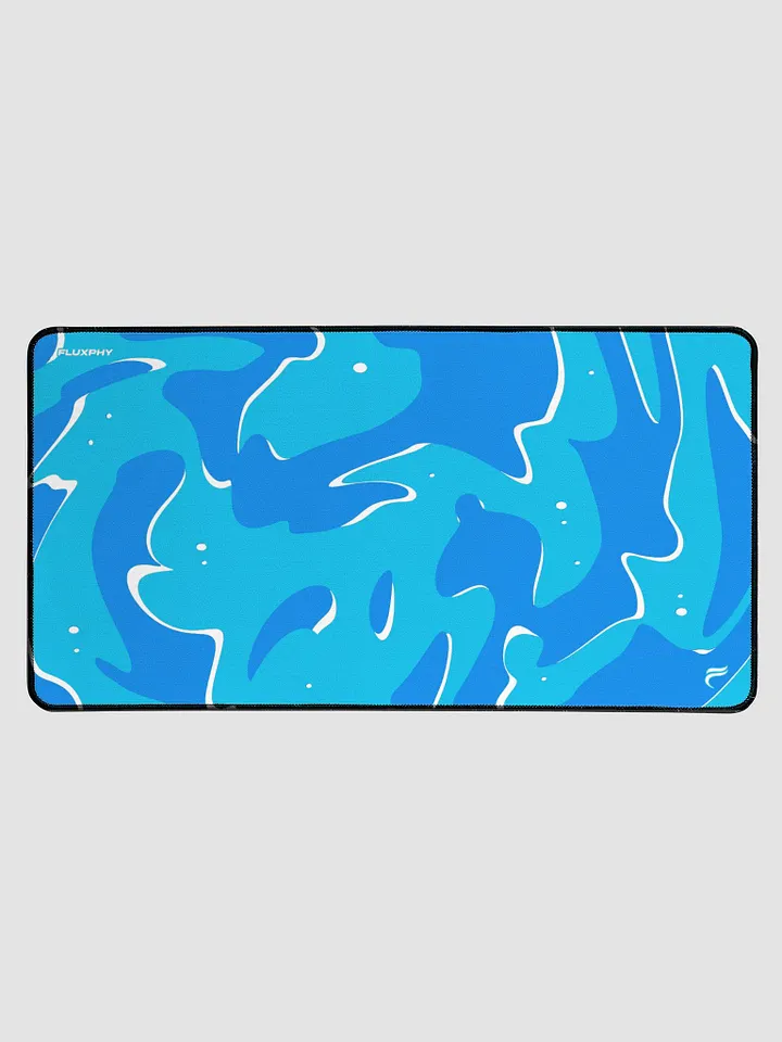 Cyan Swirl Mousepad by Fluxphy product image (1)
