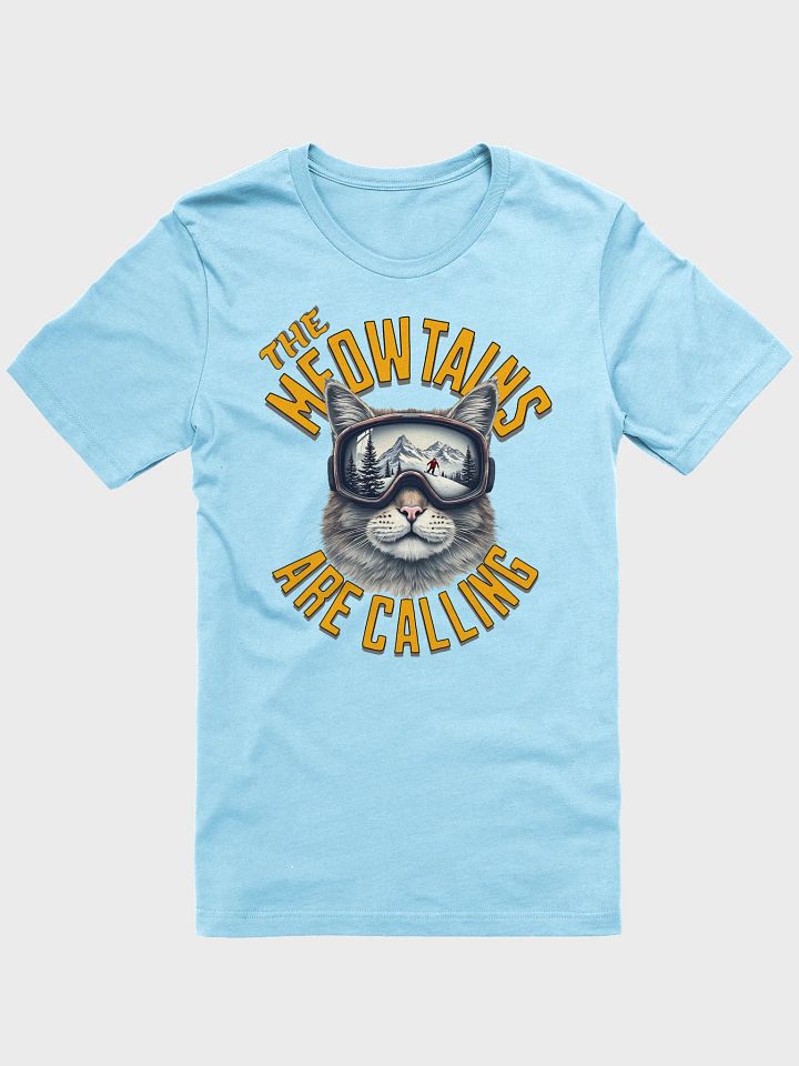 The Meowtains Are Calling Cat Skiing Goggles T-Shirt product image (19)