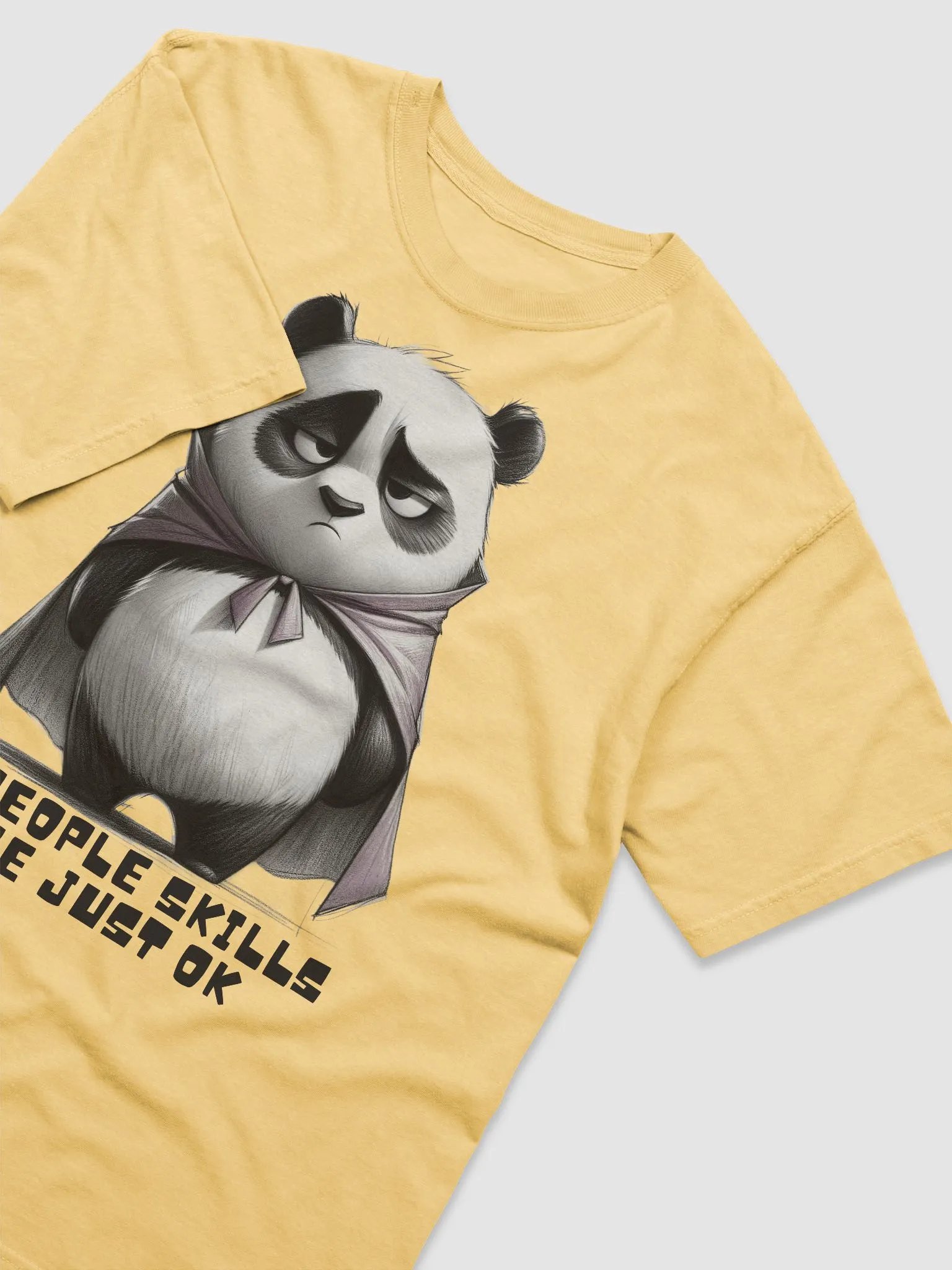 My People Skills Are Just OK - Sceptical Panda Illustration product image (10)
