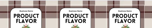Spiced Plaid Label Template Bundle product image (4)