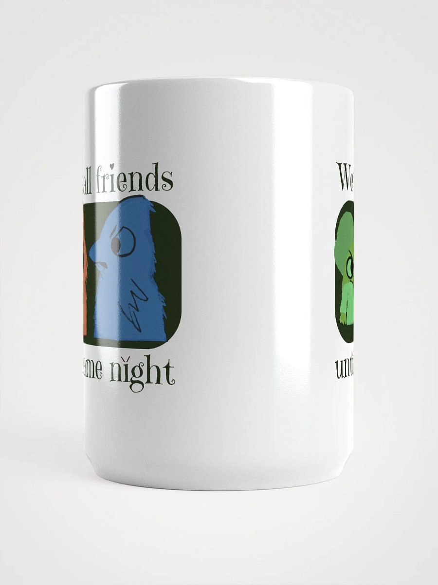 Root Factions Mug for Board Gamers, large 15 oz. Coffee Cup Were All Friends Until Game Night product image (7)