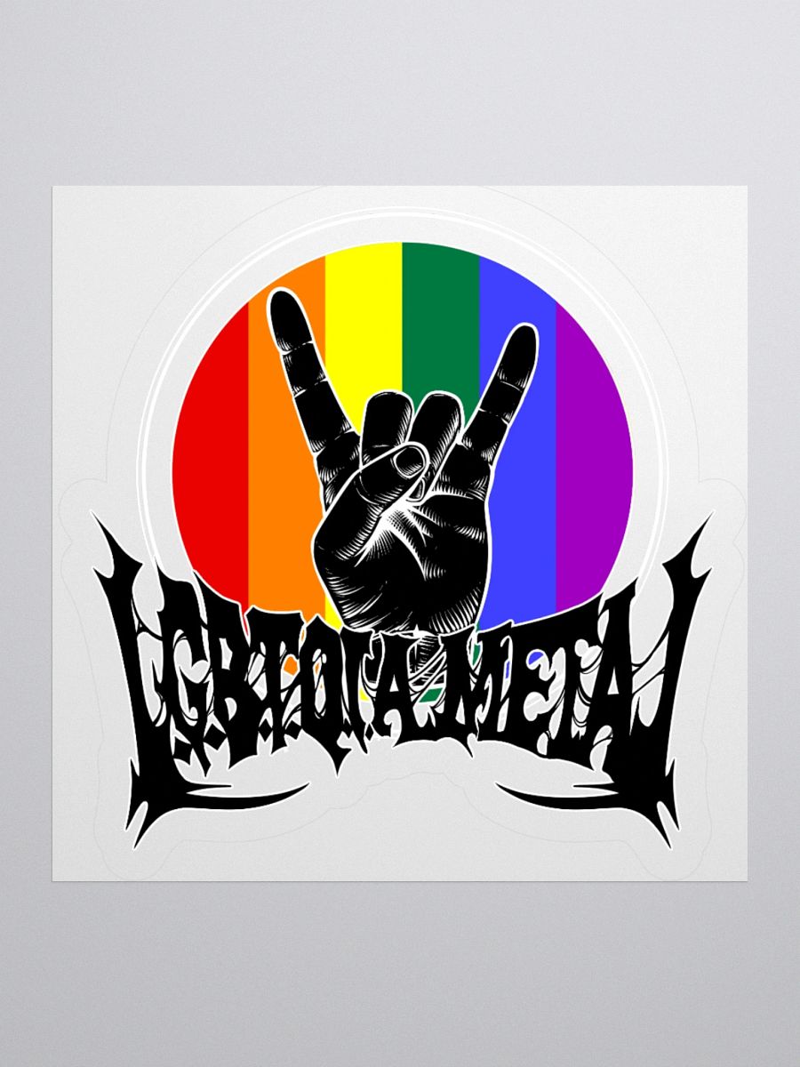 LGBTQIA Rainbow Metal Stickers product image (1)
