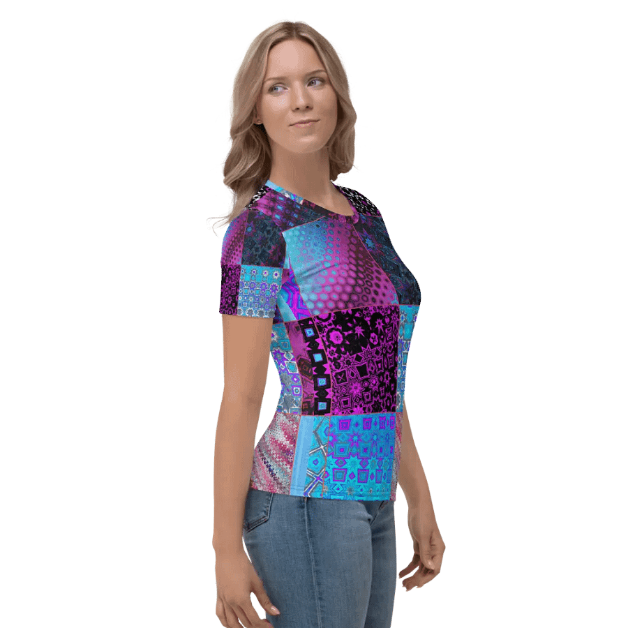 Patchwork Celebration Women's Crew Neck T-Shirt product image (8)
