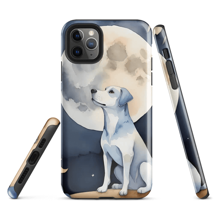 Moonlit Dog iPhone Case product image (3)