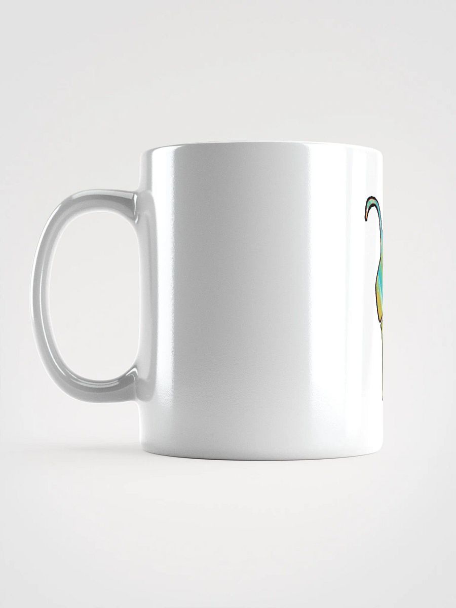 Vivid Swirls White Glossy Mug African Art Colorful Animal product image (6)