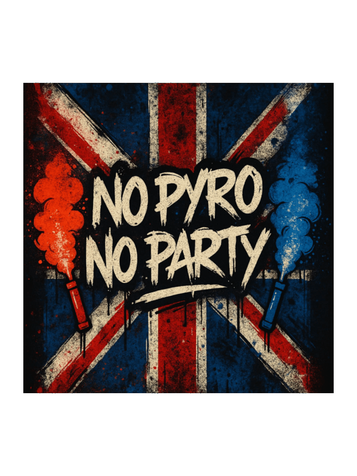 UBC "No Pyro No Party" Sticker product image (1)