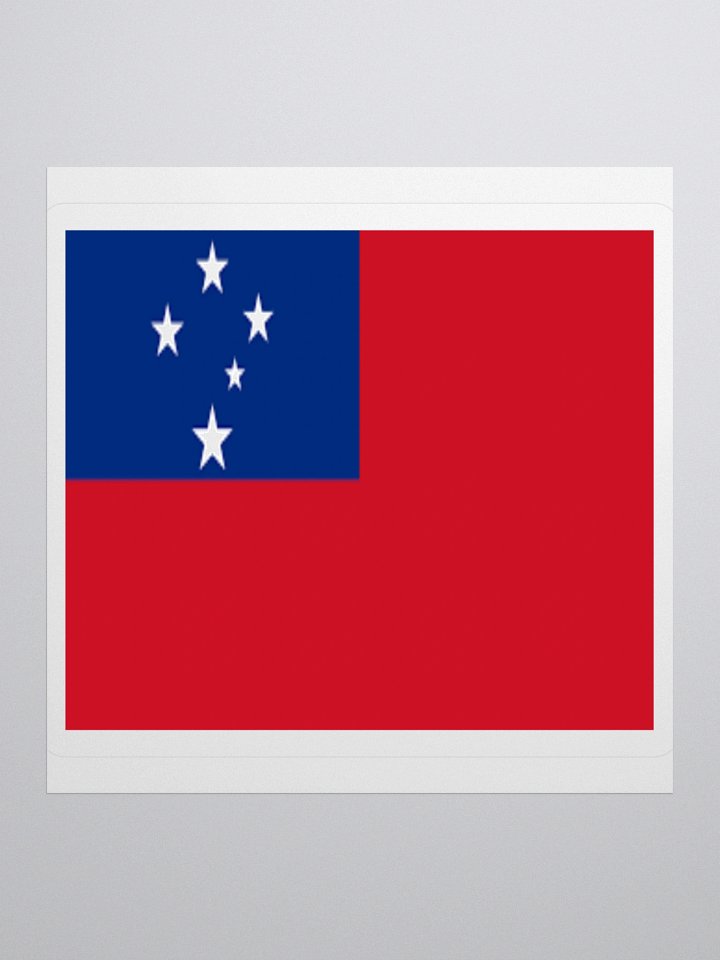 Samoa Flag Sticker - Durable Vinyl for Indoor Use - Multiple Sizes Available product image (1)