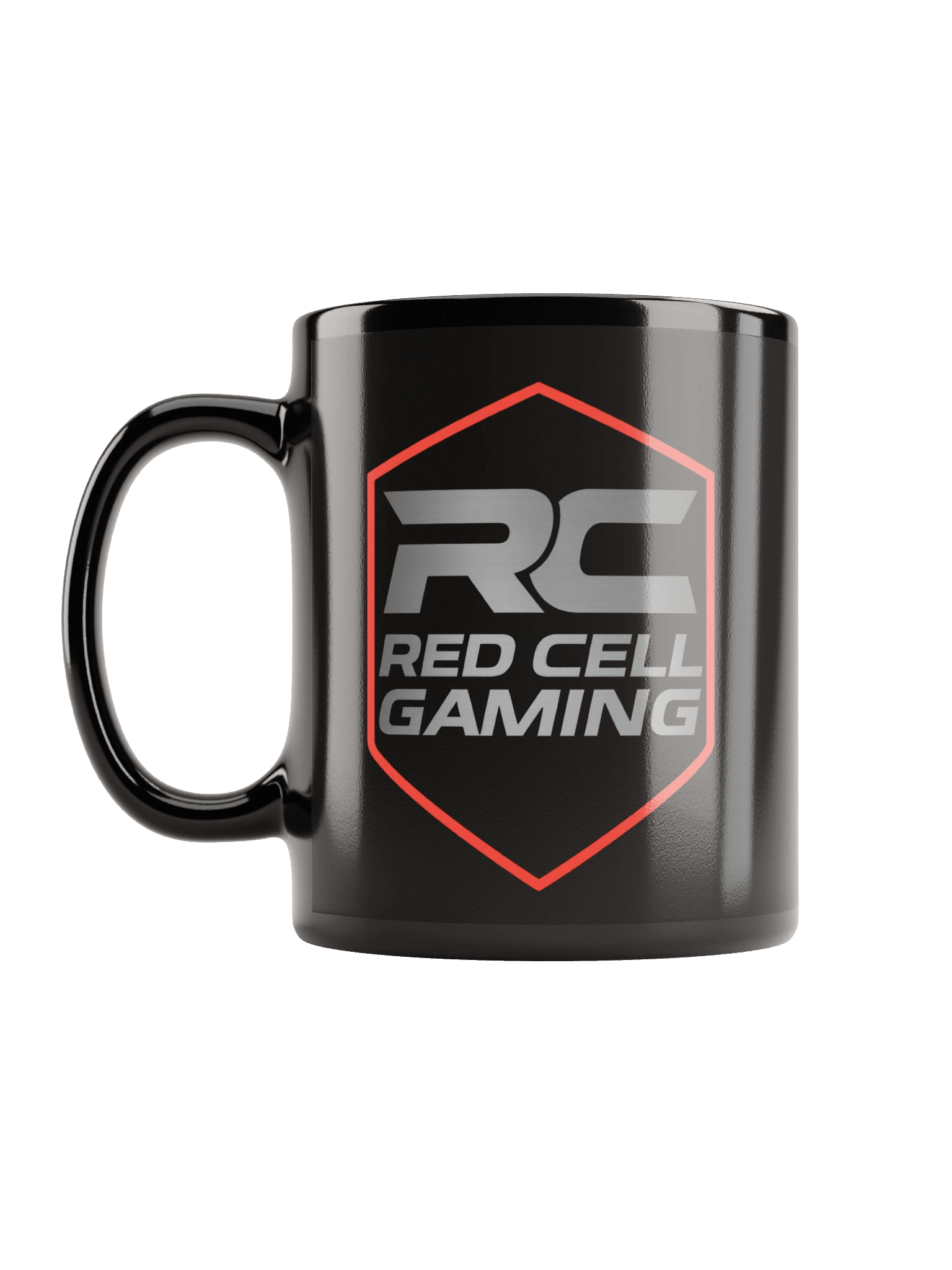 Red Cell Gaming Logo Black Glossy Mug product image (11)